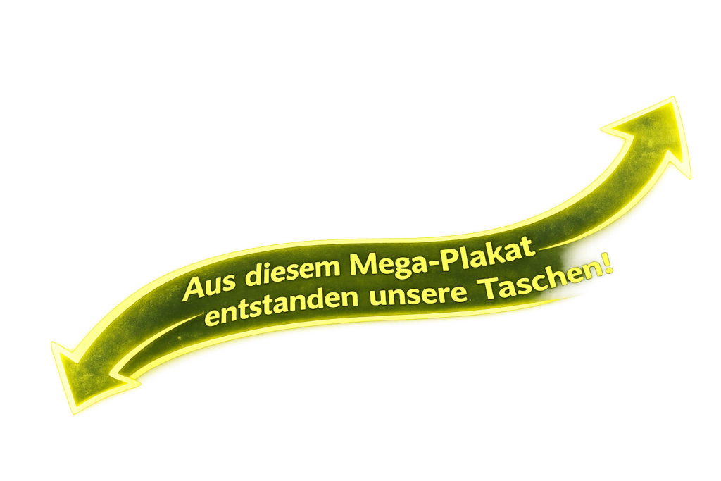 Info Pfeil - Plakat zu Taschen